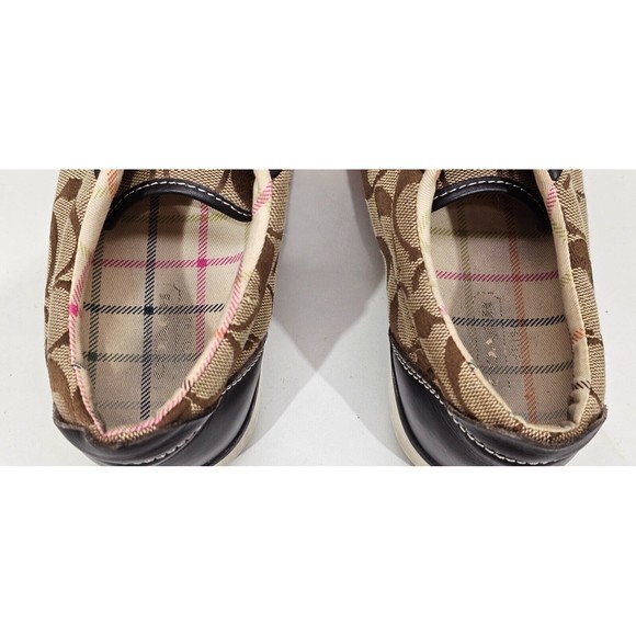 Vintage Coach Barrett Signature C khaki Sneaker Women's Size 7.5 Q322 - Picture 6 of 6